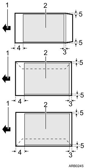 RICOH AFICIO MP 161 - Printable area - 1