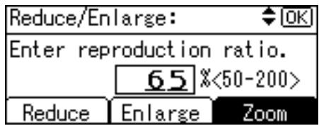 RICOH AFICIO MP 2500 - Entering a ratio with the number keys - 3