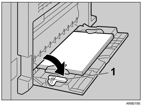 RICOH AFICIO MP 2500 - Pull down the paper guide release lever. - 1