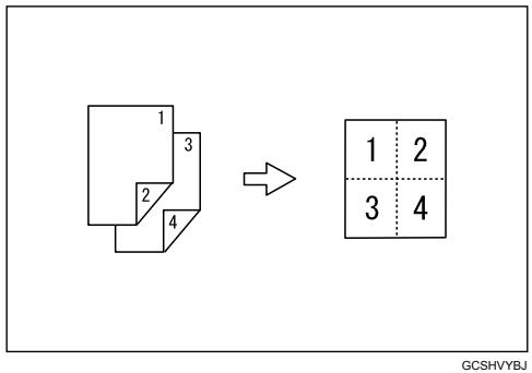 RICOH AFICIO MP 2500 - ◆ 2 Sided 2 Pages → Combine 1 Side - 1