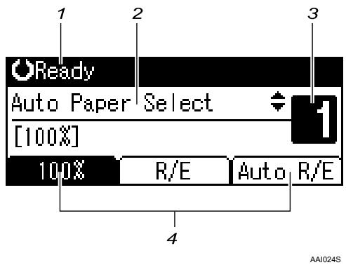 RICOH AFICIO MP 2500 - Reading the Display - 1
