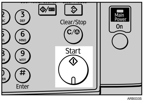 RICOH AFICIO MP 2500 - Press the [Start] key. - 1