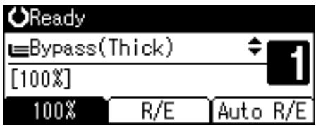 RICOH AFICIO MP 2500 - Select the bypass tray using [▲] or [▼]. - 1