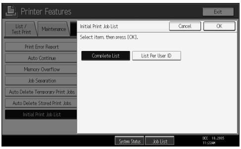 RICOH AFICIO MP 7000 - Using the Print Job Function - 1