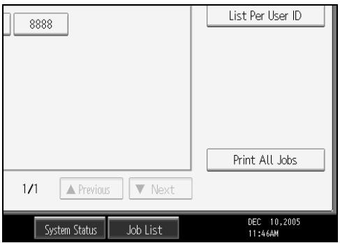 RICOH AFICIO MP 7000 - Press [Print All Jobs]. - 1