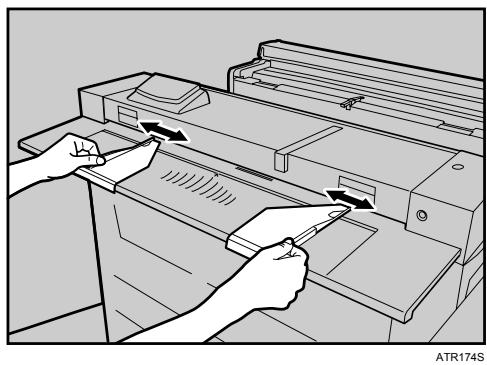 RICOH AFICIO MP W2400 - Placing Paper on the Paper Feed Table - 1