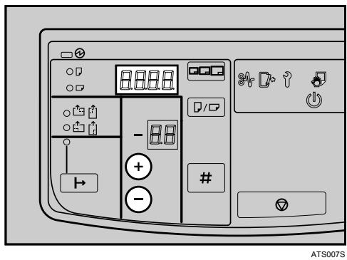 RICOH AFICIO MP W2400 - Press the [+][-] keys to select the setting value. - 1