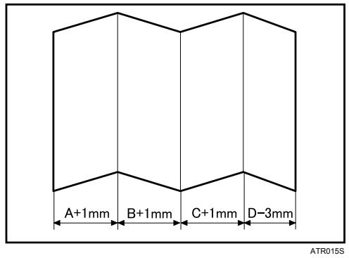 RICOH AFICIO MP W2400 - Adjusting folding width - 1