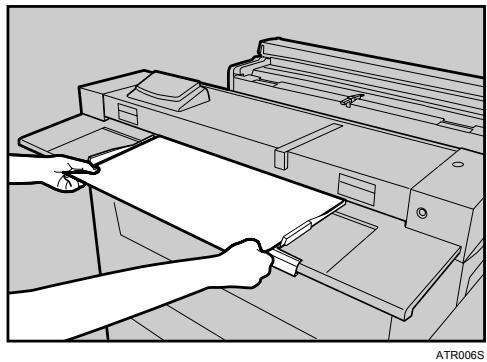 RICOH AFICIO MP W2400 - Placing Paper on the Paper Feed Table - 2