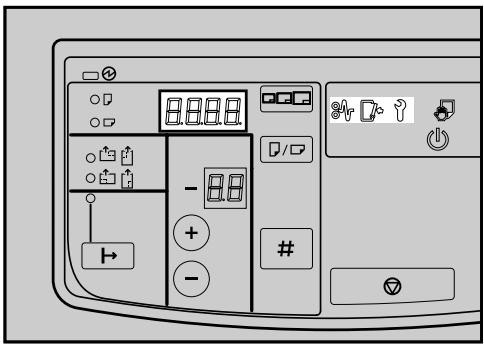 RICOH AFICIO MP W2400 - When a Status Display Indicator Lights Up - 1