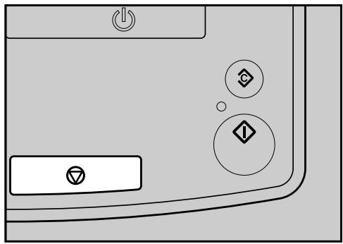 RICOH AFICIO MP W2400 - Press the [Stop] key. - 1