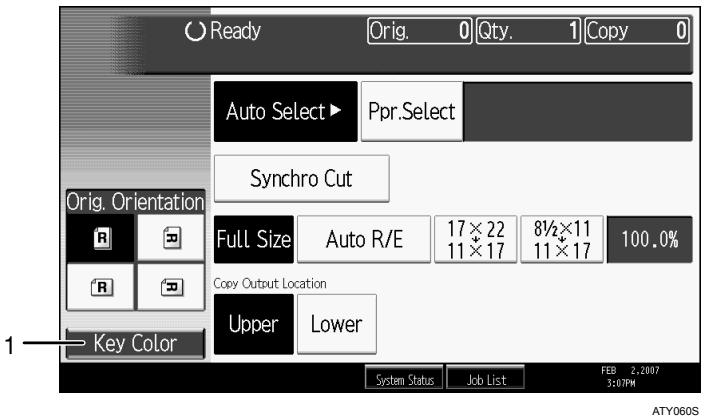 RICOH AFICIO MP W3600 - Example of a simplified display - 1