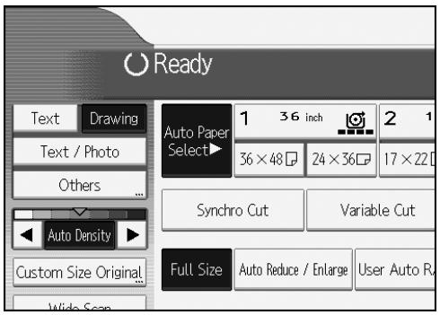 RICOH AFICIO MP W3600 - Select the original type. - 1