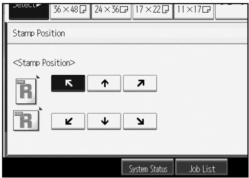 RICOH AFICIO MP W3600 - Changing the stamp position - 1