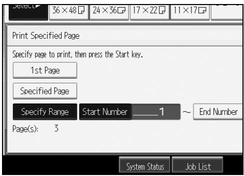 RICOH AFICIO MP W3600 - Printing a specified range - 1
