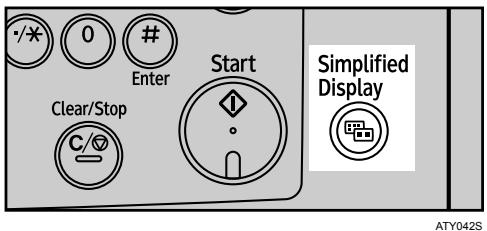 RICOH AFICIO MP W3600 - Simplified Display - 1