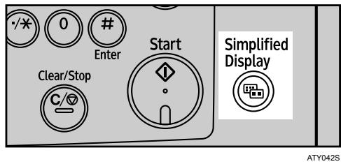 RICOH AFICIO MP W3600 - Simplified Display - 1