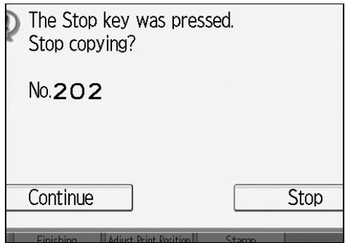 RICOH AFICIO MP W3600 - Interrupting a print job - 3
