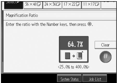 RICOH AFICIO MP W3600 - Press [Number keys]. - 1