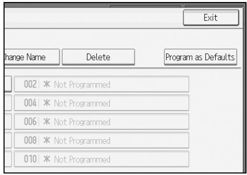 RICOH AFICIO MP W3600 - Deleting a Program - 1