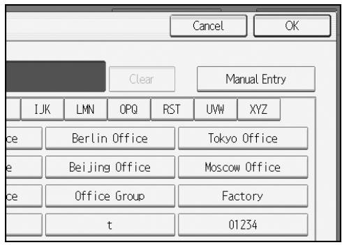 RICOH AFICIO MP W3600 - Registering or changing a user name (When using a user name not registered to the Address Book) - 1