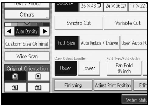 RICOH AFICIO MP W3600 - Make sure that [Auto Density] is selected. - 1