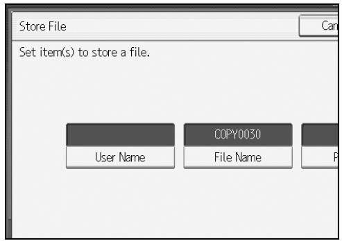 RICOH AFICIO MP W3600 - Enter a file name, user name, or password if necessary. - 1