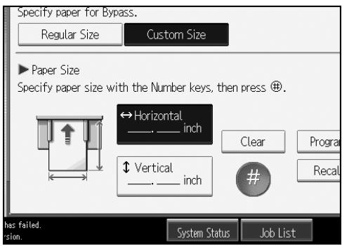 RICOH AFICIO MP W3600 - When Copying onto Custom Size Paper - 2