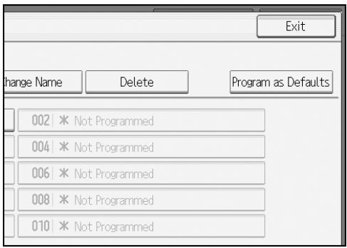 RICOH AFICIO MP W3600 - Registering Defaults in Initial Display - 1