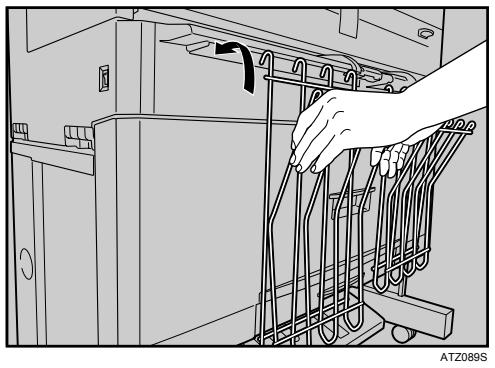 RICOH AFICIO MP W3600 - Setting the Original Hangers - 1