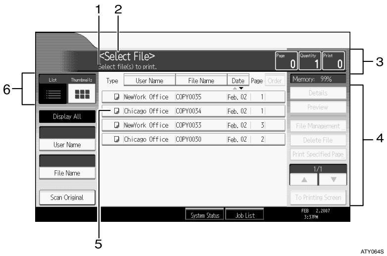 RICOH AFICIO MP W3600 - Document Server Display - 1
