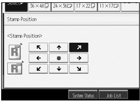 RICOH AFICIO MP W3600 - Changing the stamp position - 1