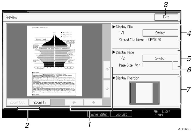 RICOH AFICIO MP W3600 - Preview display - 1