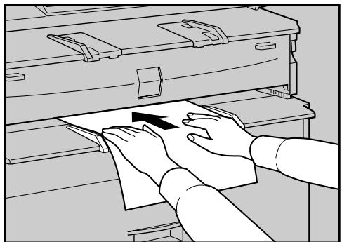 RICOH AFICIO MP W3600 - Insert the paper copy side up into the bypass tray. - 1