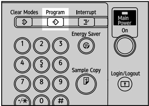 RICOH AFICIO MP W3600 - Storing a Program - 1