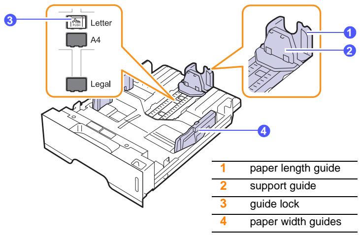 RICOH AFICIO SP 3300DN - Changing the size of the paper in the tray 1 - 1