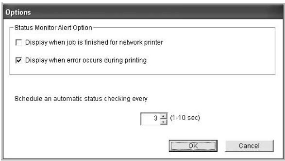 RICOH AFICIO SP 3300DN - Changing the Status Monitor Program Settings - 1