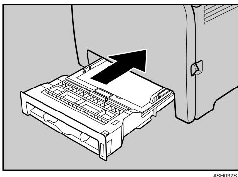 RICOH AFICIO SP C220N - Carefully push Tray 1 straight into the printer. - 1
