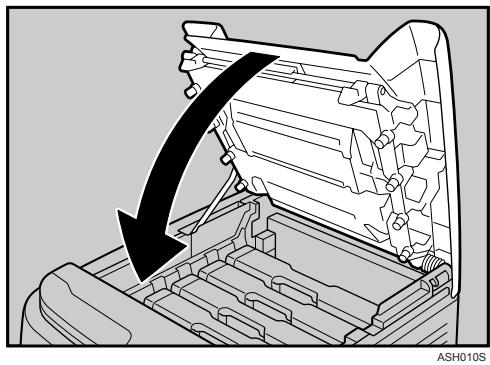 RICOH AFICIO SP C220N - Close the top cover with both hands carefully. - 1