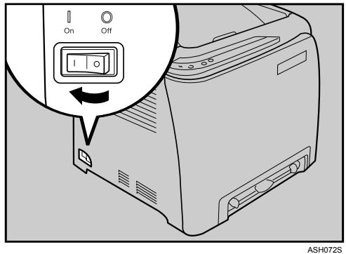 RICOH AFICIO SP C220N - Turn the power switch to On. - 1