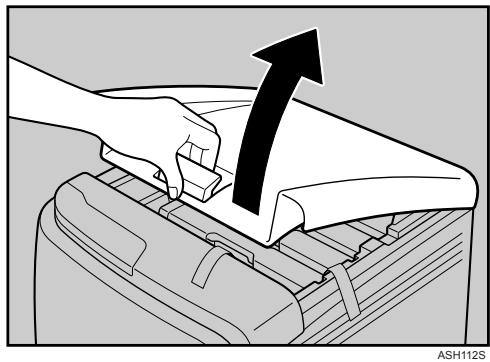 RICOH AFICIO SP C220N - Pull up Top Cover Open Lever to open the top cover. - 1