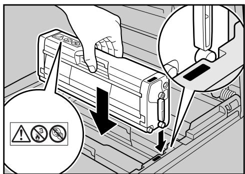 RICOH AFICIO SP C220N - Check the toner color and location correspond, and carefully insert the print cartridge vertically. - 1
