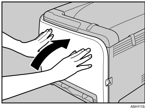 RICOH AFICIO SP C220N - Close the front cover with both hands carefully. - 1