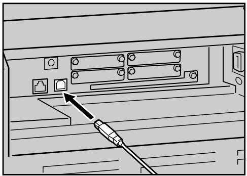 RICOH AFICIO SP W2470 - Connect the USB cable to the printer. - 1