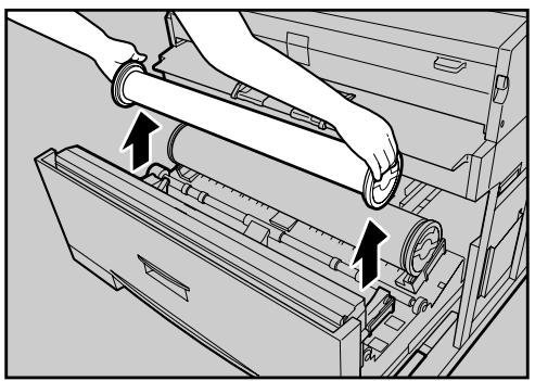 RICOH AFICIO SP W2470 - Loading the Paper Roll into Tray 1 and 2 - 2