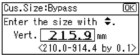 RICOH AFICIO SP W2470 - Entering the custom paper size, IPv4 Address, etc. - 2