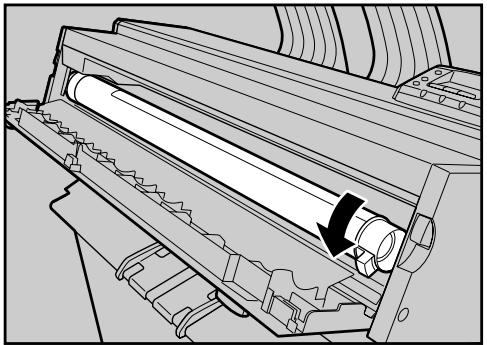 RICOH AFICIO SP W2470 - Hold the toner cartridge at the edge of the right end, and then roll it in the direction of the arrow. - 1