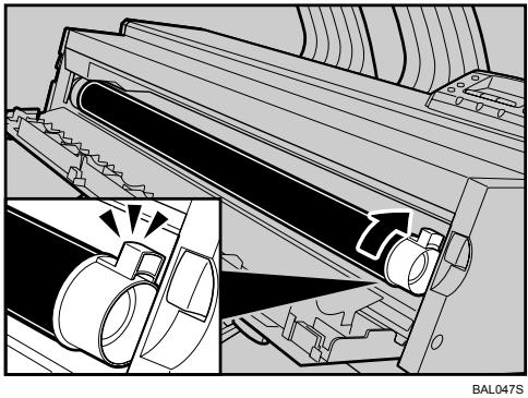 RICOH AFICIO SP W2470 - Rotate the toner cartridge in the direction of the arrow until it stops. - 1
