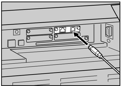 RICOH AFICIO SP W2470 - Connect the USB cable to the printer. - 2