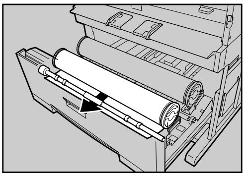 RICOH AFICIO SP W2470 - Loading the Paper Roll into Tray 1 and 2 - 8
